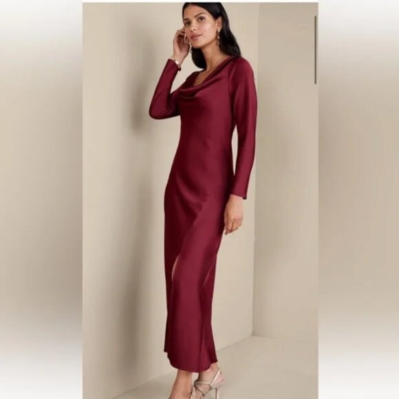 Soft Surroundings Dresses & Skirts - NWT Soft Surroundings Woman’s Solange Satin Cabernet Dress Sz 14